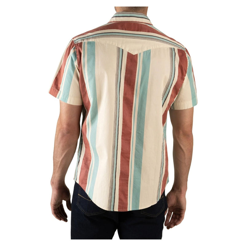 The Wyatt Pearl Snap Short Sleeve – Stagecoach Stripe