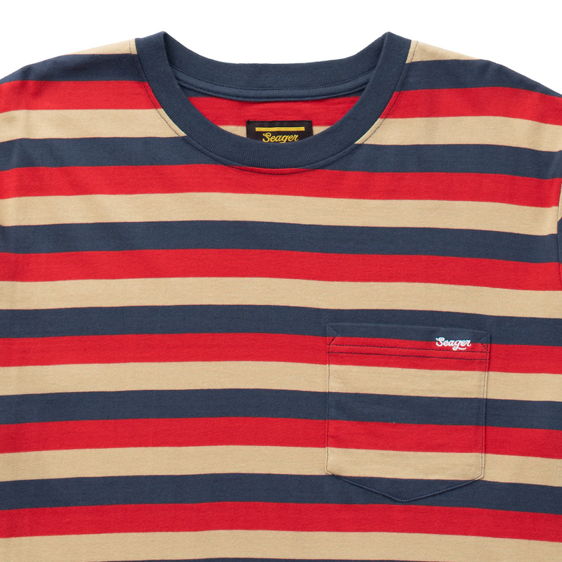 Canyon Stripe Crew – Red/Blue