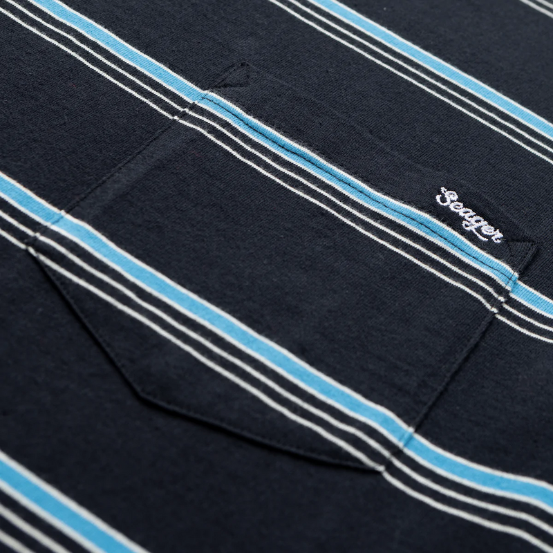 Canyon Stripe Crew – Black/Turquoise