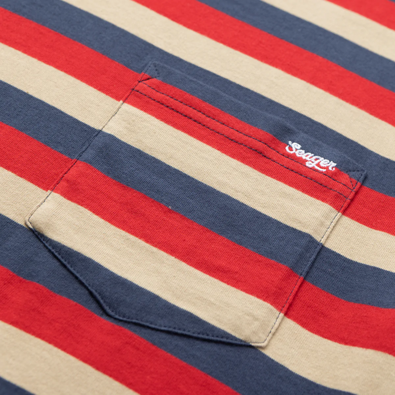 Canyon Stripe Crew – Red/Blue