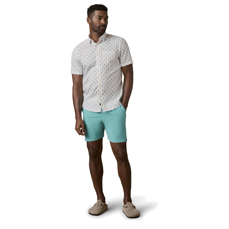 SS Movement Shirt – Ivory Costal Palms