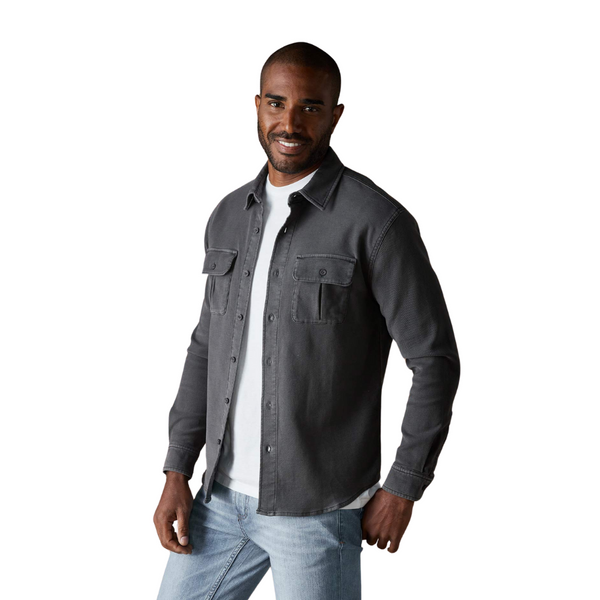 Comfort Terry Shirt Jacket - Rooster 