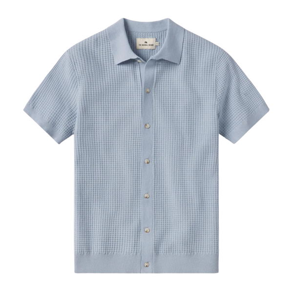 Waffle Stitch Button Up - Rooster 