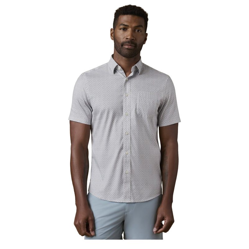 SS Movement Shirt – Grey Petal Tile