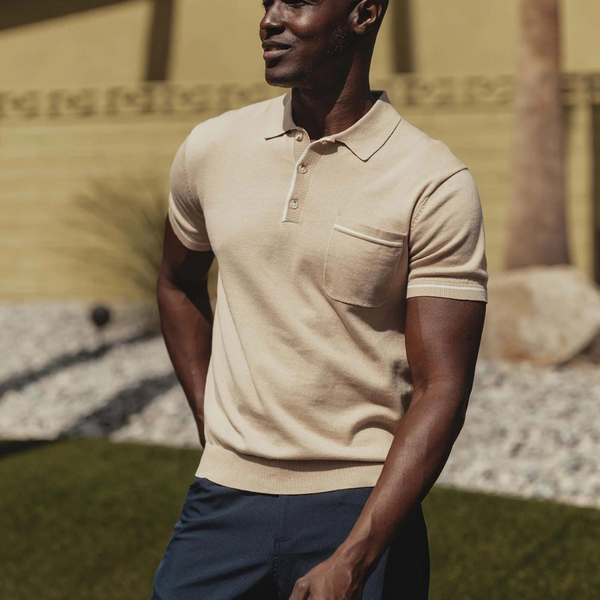 Robles Knit Polo - Rooster 