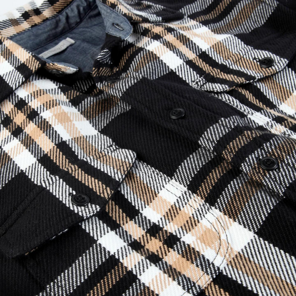 Blanket Shirt - Pitch Black Cabin Plaid - Rooster 