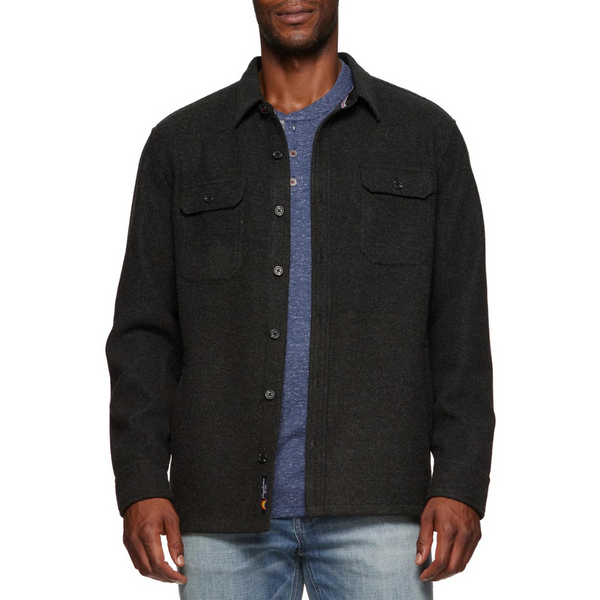 Irwin Solid Flannel Shirt Jacket - Rooster 