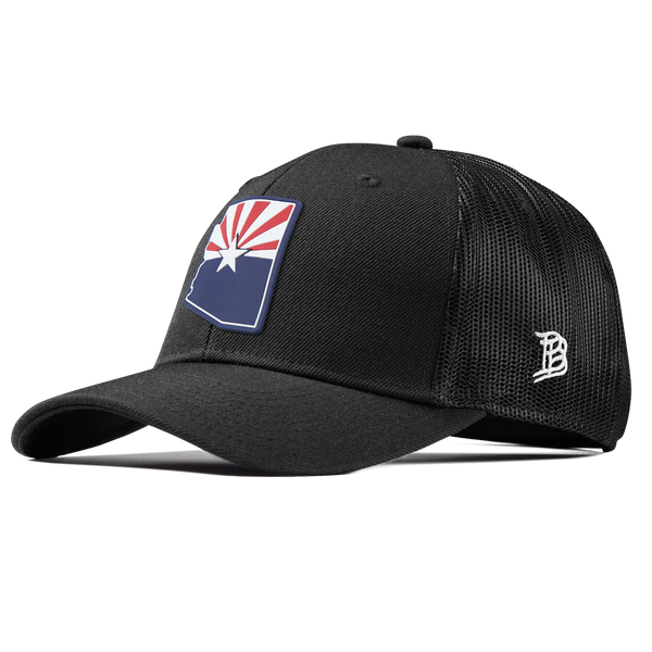 Arizona Patriot PVC Curved Trucker - Rooster 