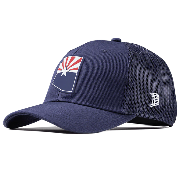 Arizona Patriot PVC Curved Trucker - Rooster 