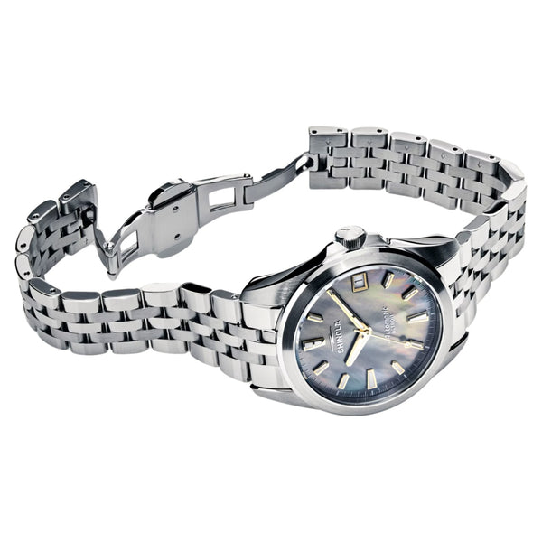 36mm Shinola Monster Circadian Silver Bracelet - Rooster 