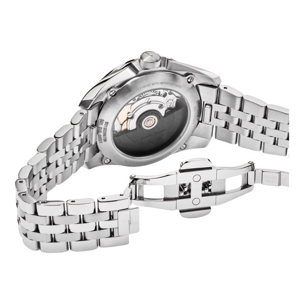 36mm Shinola Monster Circadian Silver Bracelet - Rooster 