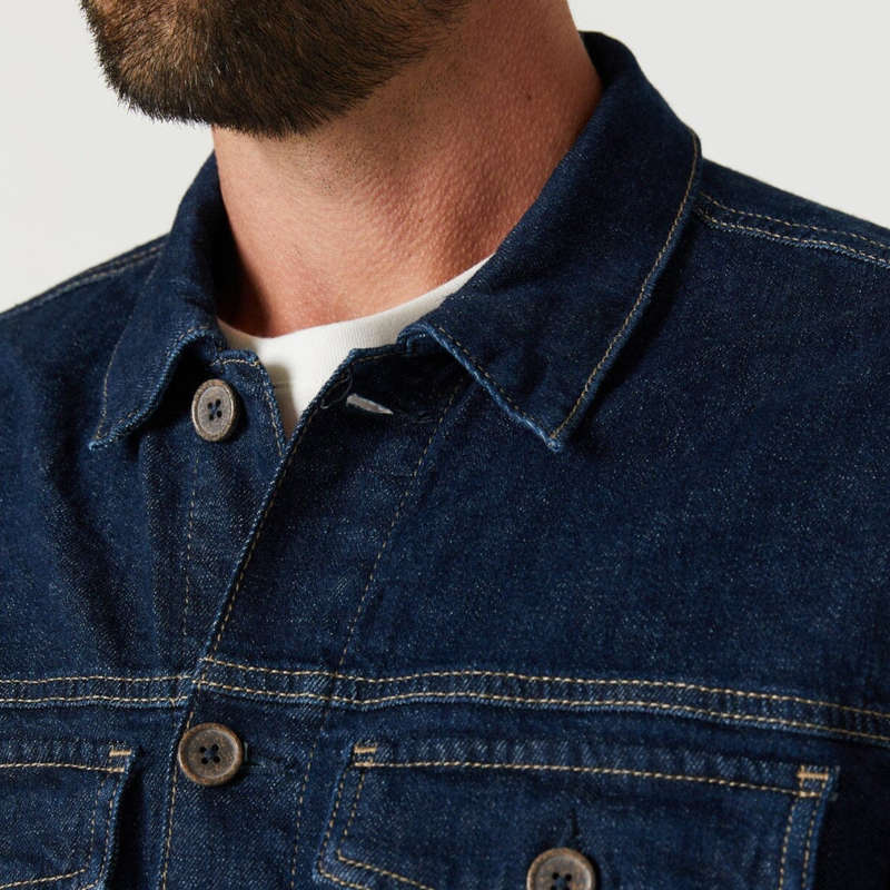 Loran Denim Jacket – Deep Hemp