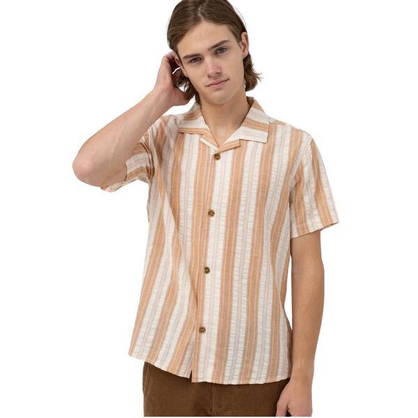 Vacation Stripe SS Shirt - Rooster 