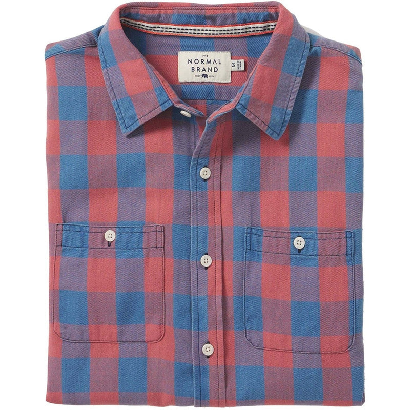 Jackson Button Up Shirt – Indigo Plaid
