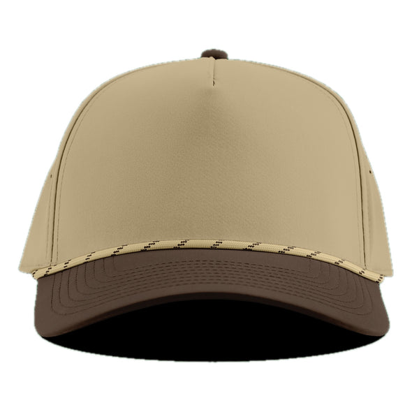 Curved 5 Panel Rope Desert/Brown + Desert Rope - Rooster Bus