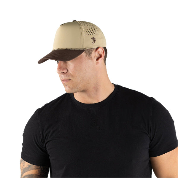 Curved 5 Panel Rope Desert/Brown + Desert Rope - Rooster Bus