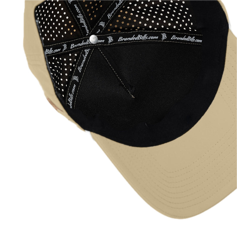 Curved 5 Panel Rope Desert + White Rope - Rooster Bus