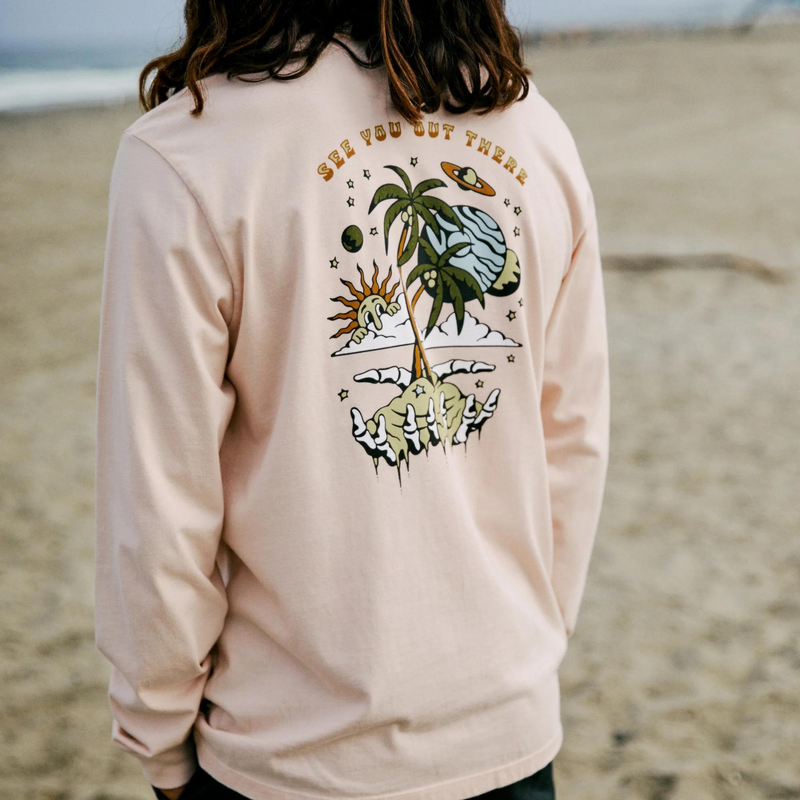 Nimbus LS Tee – Pink Sand Wash
