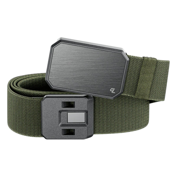 Groove Belt – Base Camp Green/ Gun Metal