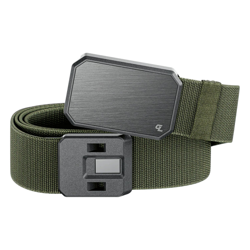 Groove Belt – Base Camp Green/ Gun Metal
