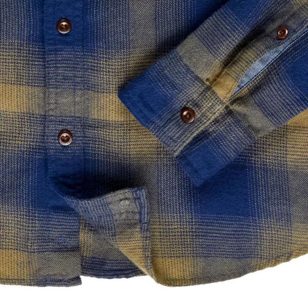 Transitional Flannel Shirt- Marine Seascape Plaid - Rooster 