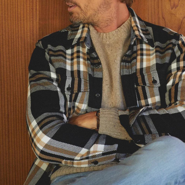 Blanket Shirt - Pitch Black Cabin Plaid - Rooster 