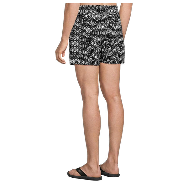The Sundials- Black 5.5" (Classic Lined Swim Trunk) - Rooster 