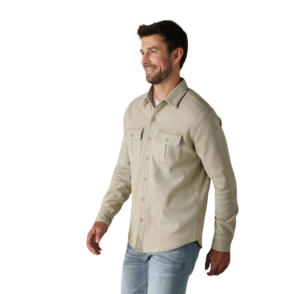 Comfort Terry Shirt Jacket - Rooster 