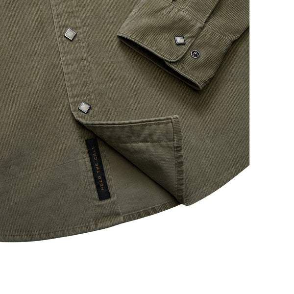 Banning Corduroy Snapshirt - Rooster 