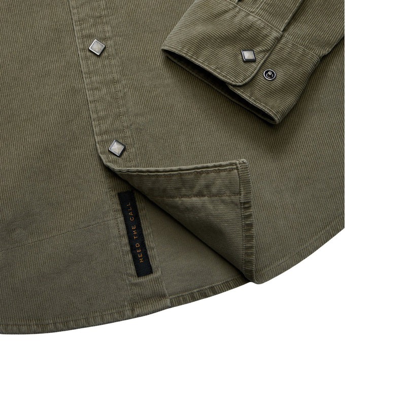 Banning Corduroy Snapshirt - Rooster 