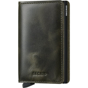 SlimWallet – Vintage Olive Black