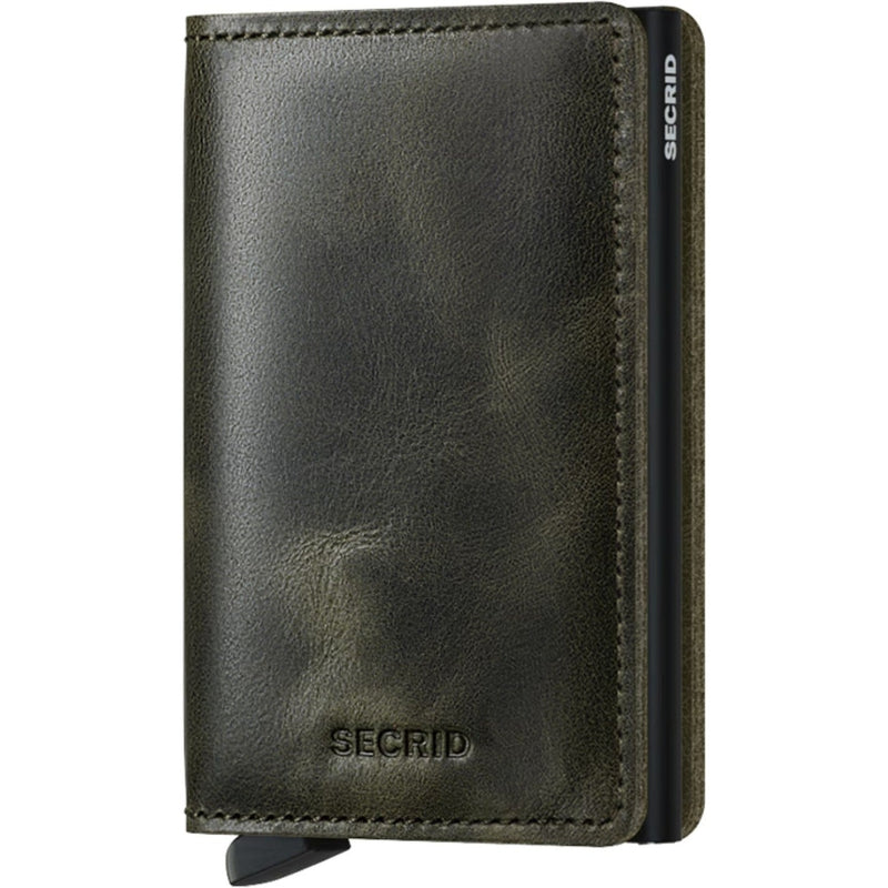 SlimWallet – Vintage Olive Black
