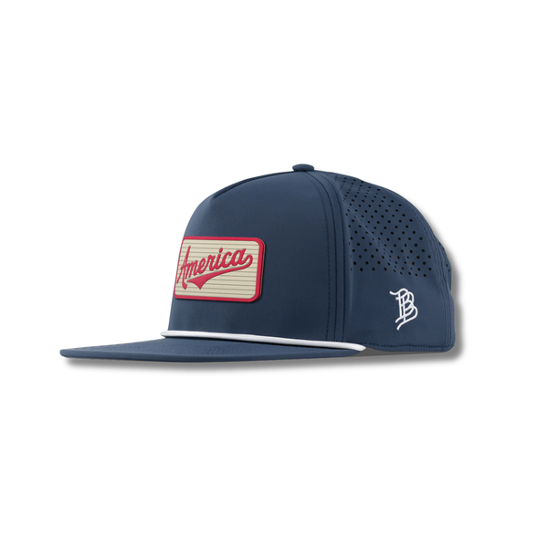 America Badge Flat 5 Panel Rope - Rooster 