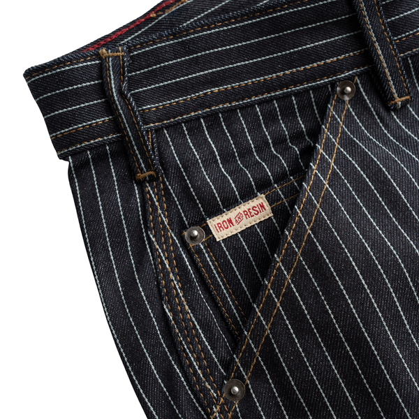 Dennis Striped Denim Short - Rooster 
