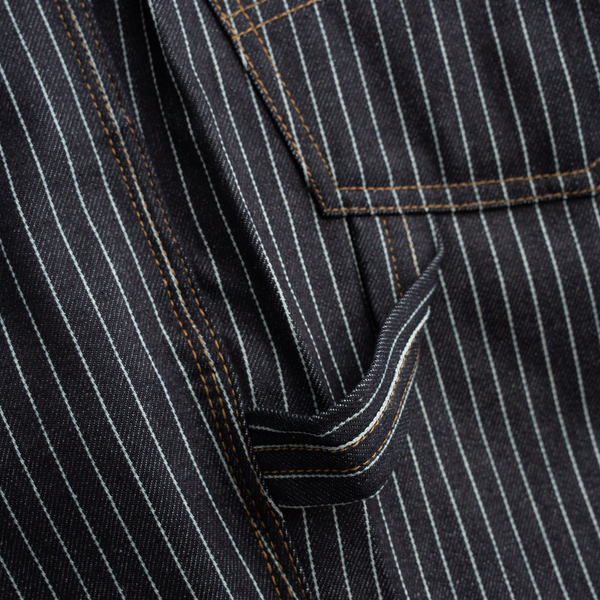 Dennis Striped Denim Short - Rooster 
