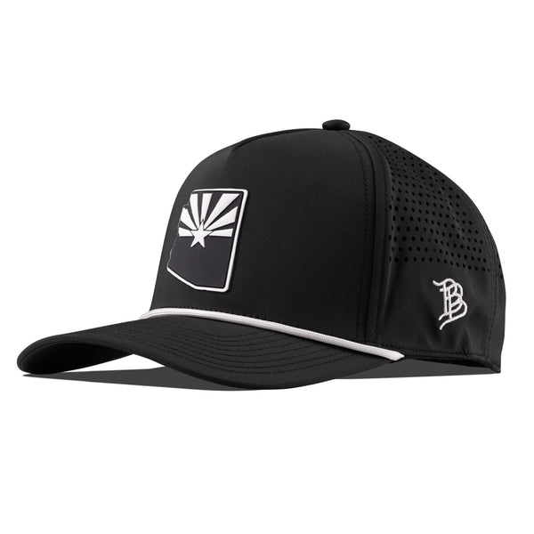 Arizona 48 State Tan Curved 5 Panel Rope Black + White Rope - Rooster Bus