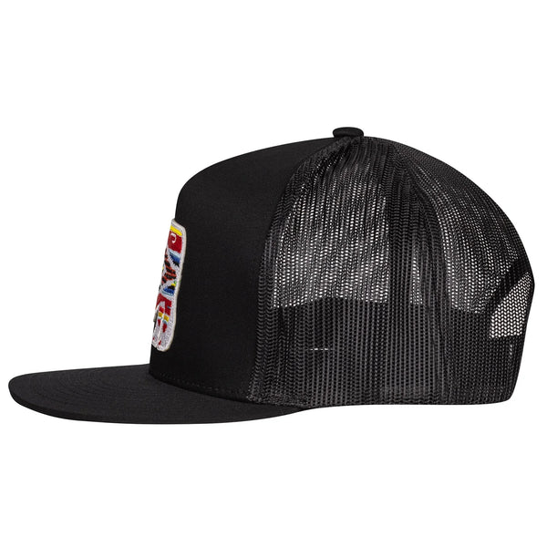 Black Serape Bull Trucker - Rooster 