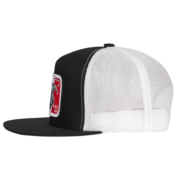 Black & White Mexico Elevation Trucker - Rooster 