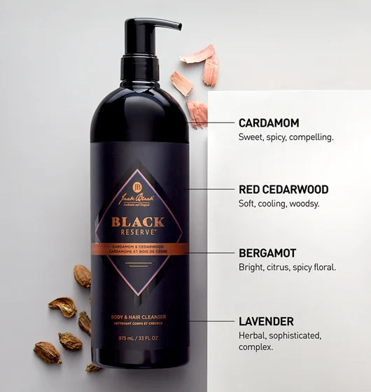 Black Reserve Body & Hair Cleanser - Rooster 