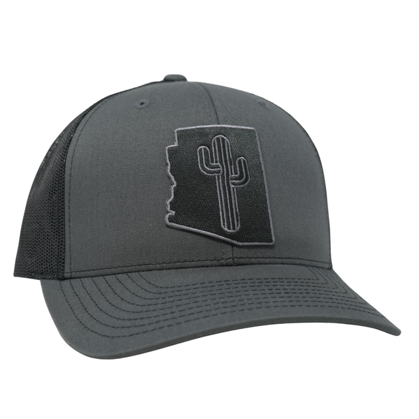 Blacked Out Cactus Stated - Charcoal/Black - Rooster 