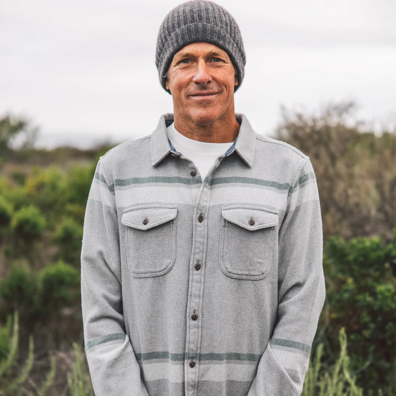 Blanket Shirt - Heather Grey Sunzal Stripe – Heather Grey Sunzal Stripe