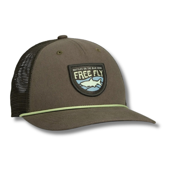 Blue Edge Trucker Hat - Rooster 