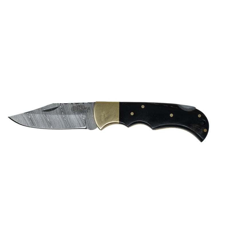 Bone Daddy Damascus Folder - Rooster 