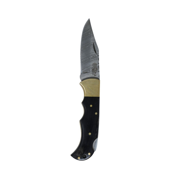 Bone Daddy Damascus Folder - Rooster 