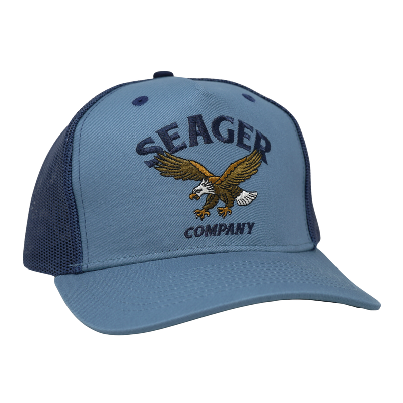Bradley Trucker Snapback Faded Denim