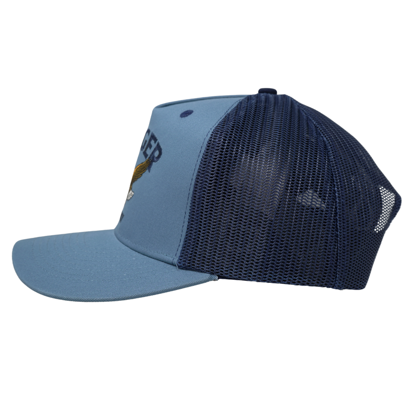 Bradley Trucker Snapback Faded Denim