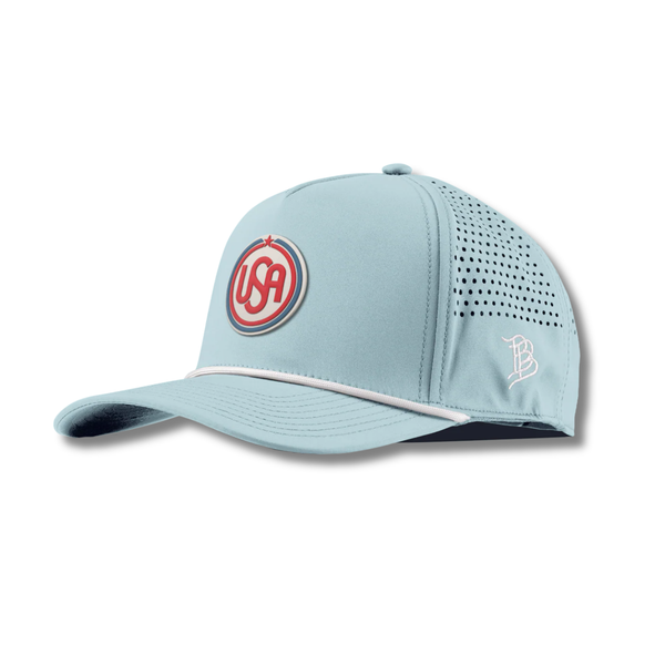 USA Icon Curved 5 Panel Rope - Rooster 