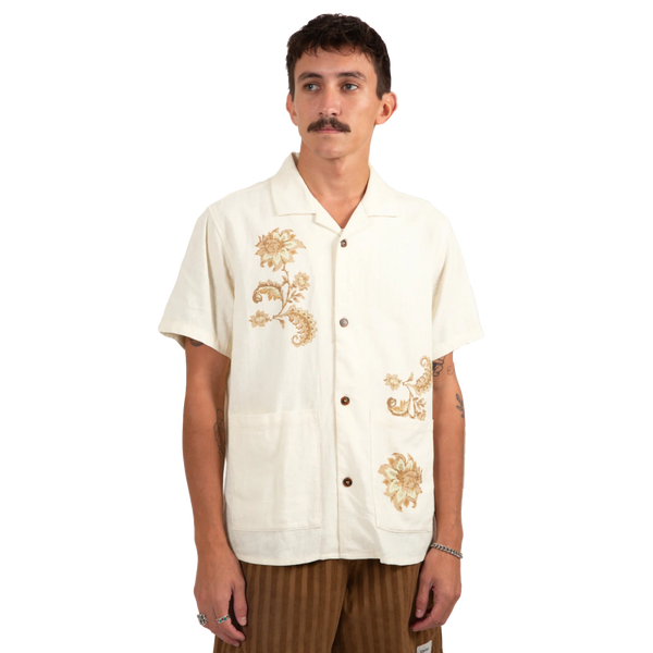 Paisley Cuban Ss Shirt - Rooster 