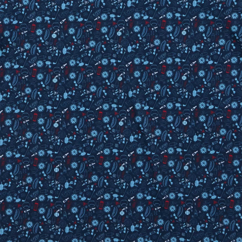 Chester Americana Summer BBQ Print Performance Polo – NVYCMB