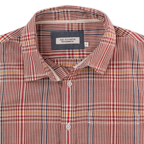 Tailored Woven - Short Sleeve - Brick Window - Rooster 